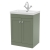 Nuie Classique Floor Standing 2-Door Vanity Unit with 1TH Thin-Edge Basin 600mm Wide - Satin Green | Thumbnail Image