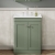 Nuie Classique Floor Standing 2-Door Vanity Unit with Traditional Basin 600mm Wide Satin Green - 3 Tap Hole | Thumbnail Image