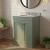 Nuie Classique Floor Standing 2-Door Vanity Unit with 3TH Grey Marble Top Basin 600mm Wide - Satin Green