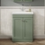 Nuie Classique Floor Standing 2-Door Vanity Unit with 1TH Contemporary Basin 600mm Wide - Satin Green | Thumbnail Image