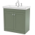Nuie Classique Floor Standing 2-Door Vanity Unit with Basin 800mm Wide Satin Green - 3 Tap Hole | Thumbnail Image