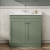 Nuie Classique Floor Standing 2-Door Vanity Unit with Traditional Basin 800mm Wide Satin Green - 1 Tap Hole | Thumbnail Image