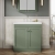 Nuie Classique Floor Standing 2-Door Vanity Unit with 3TH Contemporary Basin 800mm Wide - Satin Green | Thumbnail Image