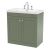 Nuie Classique Floor Standing 2-Door Vanity Unit with 3TH Contemporary Basin 800mm Wide - Satin Green | Thumbnail Image