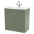Nuie Classique Floor Standing 2-Door Vanity Unit with 1TH Stone Basin 800mm Wide - Satin Green | Thumbnail Image