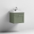 Nuie Classique Wall Hung 1-Drawer Vanity Unit with Basin 500mm Wide Satin Green - 1 Tap Hole