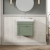 Nuie Classique Wall Hung 1-Drawer Vanity Unit with Basin 500mm Wide Satin Green - 3 Tap Hole | Thumbnail Image