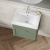 Nuie Classique Wall Hung 1-Drawer Vanity Unit with Basin-1 500mm Wide - Satin Green