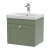 Nuie Classique Wall Hung 1-Drawer Vanity Unit with Basin-3 500mm Wide - Satin Green