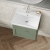 Nuie Classique Wall Hung 1-Drawer Vanity Unit with Basin-3 500mm Wide - Satin Green