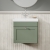 Nuie Classique Wall Hung 1-Drawer Vanity Unit with Basin-3 500mm Wide - Satin Green
