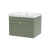 Nuie Classique Wall Hung 1-Drawer Vanity Unit with 0TH Contemporary Basin 600mm Wide - Satin Green | Thumbnail Image