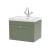 Nuie Classique Wall Hung 1-Drawer Vanity Unit with 1TH Contemporary Basin 600mm Wide - Satin Green | Thumbnail Image