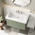 Nuie Classique Wall Hung 1-Drawer Vanity Unit with Basin 800mm Wide Satin Green - 1 Tap Hole | Thumbnail Image