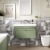 Nuie Classique Wall Hung 1-Drawer Vanity Unit with Basin 800mm Wide Satin Green - 1 Tap Hole | Thumbnail Image