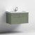 Nuie Classique Wall Hung 1-Drawer Vanity Unit with Traditional Basin 800mm Wide Satin Green - 1 Tap Hole