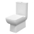 Nuie Cleo Square Flush to Wall Close Coupled Toilet - Excluding Seat