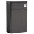 Nuie Core Back to Wall WC Toilet Unit 500mm Wide - Gloss Grey
