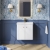 Nuie Core Wall Hung 2-Door Vanity Unit with Thin Edge Basin 600mm Wide - Gloss White | Thumbnail Image