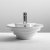 Nuie Vessel Sit-On Countertop Basin 460mm Diameter - 1 Tap Hole