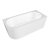 Nuie Crescent J-Shaped Back-to-Wall Bath and Panel 1600mm x 725mm - Right Handed | Thumbnail Image