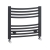 Nuie Curved Heated Towel Rail 700mm H x 500mm W - Anthracite