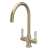 Nuie Cruciform Kitchen Sink Mixer Tap Lever Handle - Brushed Brass