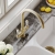 Nuie Cruciform Kitchen Sink Mixer Tap Lever Handle - Brushed Brass | Thumbnail Image
