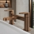 Nuie Cyprus Fluted Pillar Mounted Bath Filler Tap - Brushed Bronze | Thumbnail Image