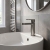 Nuie Cyprus Fluted Mono Basin Mixer Tap with Push Button Waste - Brushed Pewter | Thumbnail Image