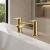Nuie Cyprus Fluted Pillar Mounted Bath Filler Tap - Brushed Brass | Thumbnail Image
