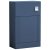 Nuie Deco Back to Wall WC Unit 500mm Wide - Satin Blue