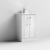 Nuie Deco Floor Standing 2-Door Vanity Unit with Basin-2 500mm Wide - Satin White