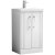 Nuie Deco Floor Standing 2-Door Vanity Unit with Basin-3 500mm Wide - Satin White
