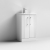 Nuie Deco Floor Standing 2-Door Vanity Unit with Basin-4 500mm Wide - Satin White