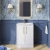 Nuie Deco Floor Standing 2-Door Vanity Unit with Basin-4 600mm Wide - Satin White | Thumbnail Image