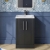 Deco 500mm 2-Door Floor Standing Vanity Unit | Thumbnail Image