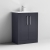 Nuie Deco Floor Standing 2-Door Vanity Unit with Basin-2 600mm Wide - Satin Anthracite