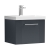 Nuie Deco Wall Hung 1-Drawer Vanity Unit with Basin-1 500mm Wide - Satin Anthracite