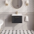 Nuie Deco Wall Hung 1-Drawer Vanity Unit with Basin-1 500mm Wide - Satin Anthracite | Thumbnail Image