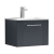 Nuie Deco Wall Hung 1-Drawer Vanity Unit with Basin-2 500mm Wide - Satin Anthracite