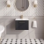 Nuie Deco Wall Hung 1-Drawer Vanity Unit with Basin-2 500mm Wide - Satin Anthracite | Thumbnail Image