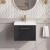 Nuie Deco Wall Hung 1-Drawer Vanity Unit with Basin-3 500mm Wide - Satin Anthracite