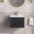 Nuie Deco Wall Hung 1-Drawer Vanity Unit with Basin-4 500mm Wide - Satin Anthracite
