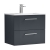 Nuie Deco Wall Hung 2-Drawer Vanity Unit with Basin-2 600mm Wide - Satin Anthracite