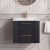 Nuie Deco Wall Hung 2-Drawer Vanity Unit with Basin-2 600mm Wide - Satin Anthracite | Thumbnail Image