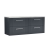 Nuie Deco Wall Hung 4-Drawer Vanity Unit with Bellato Grey Worktop 1200mm Wide - Satin Anthracite | Thumbnail Image