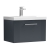 Nuie Deco Wall Hung 1-Drawer Vanity Unit with Basin-3 600mm Wide - Satin Anthracite