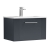 Nuie Deco Wall Hung 1-Drawer Vanity Unit with Basin-4 600mm Wide - Satin Anthracite