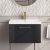 Nuie Deco Wall Hung 1-Drawer Vanity Unit with Basin-3 600mm Wide - Satin Anthracite